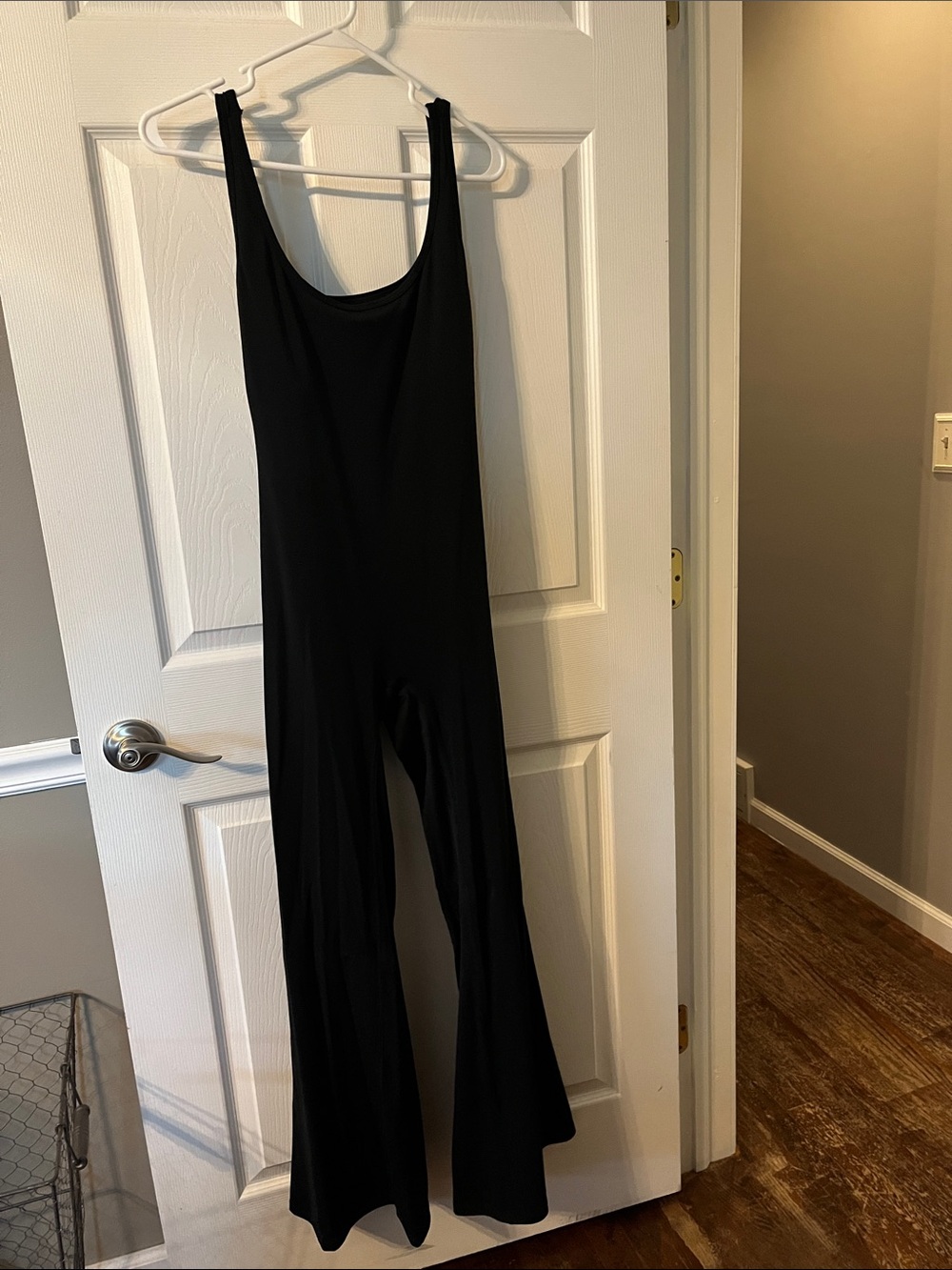 Black Women's Sleeveless Flared Jumpsuit